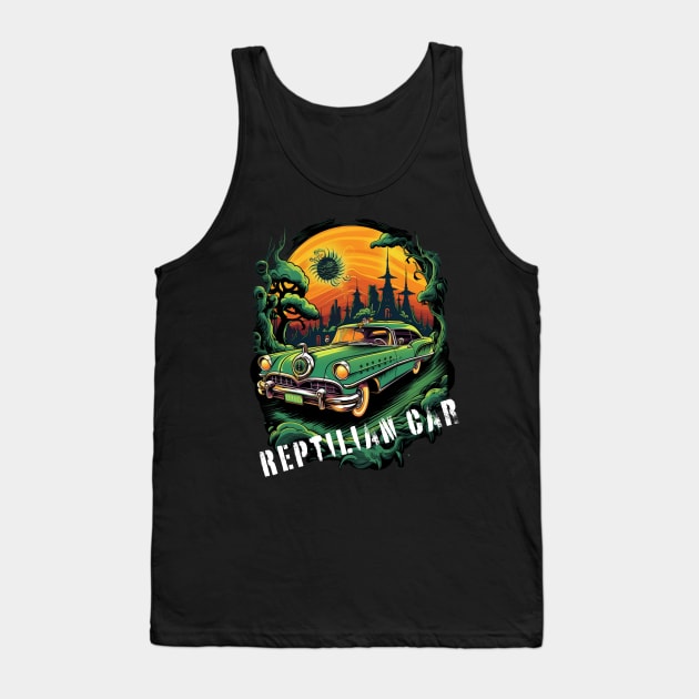 reptilian car Tank Top by FehuMarcinArt